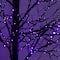 8ft. Pre-Lit Halloween Black Twig Artificial Tree with 510 Orange & Purple LED Lights